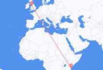 Flyreiser fra Ukunda, Kenya til Liverpool, England