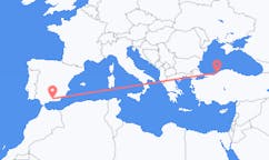 Flyreiser fra Zonguldak, til Granada