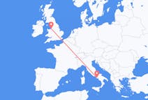 Flyreiser fra Liverpool, England til Napoli, Italia