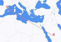 Flyrejser fra Wadi ad-Dawasir, Saudi-Arabien til Barcelona, Spanien