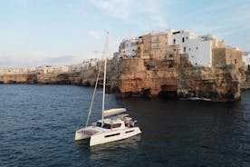 Guided Tour by Catamaran with Aperitif from Polignano a Mare