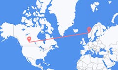 Flyreiser fra Lloydminster, Canada til Kristiansund, Norge
