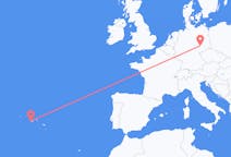 Flyg från Horta, Azores till Leipzig