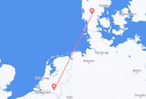 Flyreiser fra Eindhoven, Nederland til Billund, Danmark