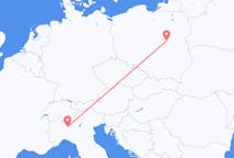 Flyreiser fra Warszawa, Polen til Milano, Italia