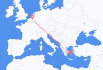 出发地 希腊从 帕罗斯岛目的地 比利时布鲁塞尔的航班