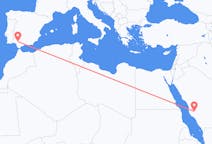 サウジアラビアのから タ・イフ、スペインのへ セビリアフライト