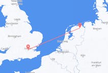 Flüge von London, England nach Groningen, die Niederlande