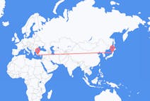 Flights from Akita, Japan to Dalaman, Turkey