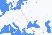 Loty z miasta Adana do miasta Visby (Dania)