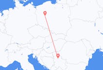 Flyg från Poznan, Polen till Belgrad, Polen