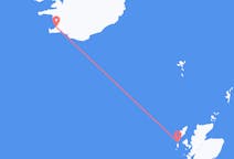 Fly fra Benbecula til Reykjavik