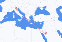 出发地 沙特阿拉伯从 乌拉目的地 意大利博洛尼亚的航班