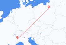 Flyg från Turin, Italien till Szczytno, Polen