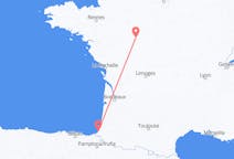 Vluchten van Tours, Frankrijk naar Biarritz, Frankrijk