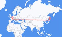 出发地 日本釧路市目的地 法国格勒诺布尔的航班