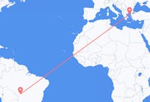 Flyrejser fra Cuiabá, Brasilien til Lemnos, Grækenland