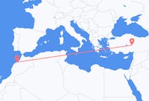 出发地 摩洛哥出发地 卡薩布蘭卡目的地 土耳其開塞利的航班