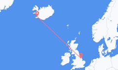 Рейсы из Рейкьявика, Исландия в Кирмингтон, Англия