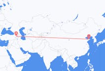 Flyreiser fra Yantai, Kina til Iğdır, Tyrkia