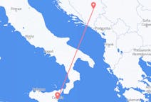 Flyreiser fra Catania, til Sarajevo