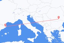 Flyreiser fra București, Romania til Girona, Spania