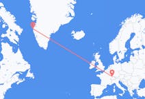 Flyg från Basel, Schweiz till Sisimiut, Grönland