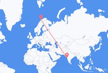 Vols de Bombay, Inde vers Tromso, Norvège