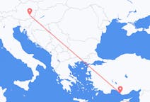 Vols de Graz, Autriche pour Gazipaşa, Turquie