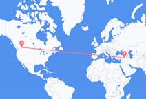 Flyg från Cranbrook, Kanada till Batman, Turkiet