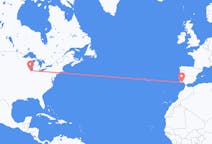 Flyrejser fra Chicago, USA til Faro, Portugal