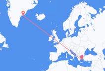 Flüge von Mykonos, Griechenland nach Kulusuk, Grönland