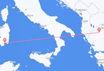 Vols depuis la ville de Kozani vers la ville de Cagliari