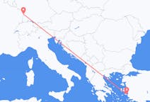 Flights from Samos, Greece to Strasbourg, France