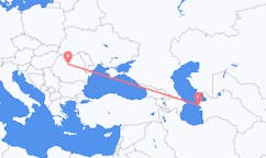 Loty z Turkmenbaszy, Turkmenistan do Targu Mures, Rumunia