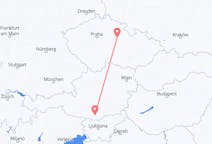 Flights from Pardubice, Czechia to Klagenfurt, Austria