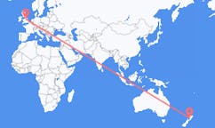 出发地 新西兰旺加努伊前往英格兰的诺丁汉的航班