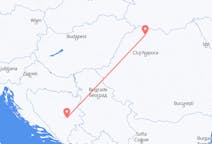 Vluchten van Baia Mare, Roemenië naar Sarajevo, Bosnië en Herzegovina