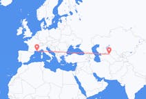 Flights from Urgench, Uzbekistan to Marseille, France