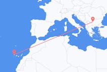 Vluchten van Sofia, Bulgarije naar La Palma (ort i Mexiko, Guanajuato, Salamanca), Spanje