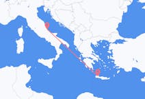 Flyreiser fra Pescara, til Khania