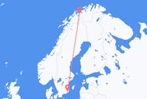 Voos de Sørkjosen, Noruega para Kalmar, Suécia