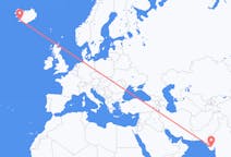 Loty z Radźkot, Indie z Reykjavík, Islandia