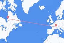 Flyreiser fra Kuujjuarapik, Canada til Genève, Sveits