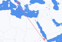 Flyrejser fra Semera til Bari