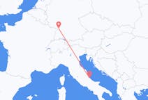 Flyg från Pescara, Italien till Karlsruhe, Tyskland