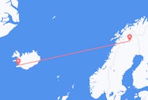 Flyreiser fra Reykjavik, Island til Kiruna, Sverige