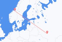 Flyg från Lipetsk till Trondheim