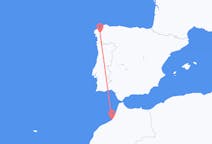 Flyg från Rabat, Marocko till Santiago de Compostela, Spanien