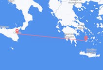 Flyreiser fra Plaka, Milos, Hellas til Catania, Italia